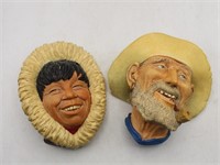 (2) Bossons Heads: 1968 Eskimo & 1977 "Old Timer"