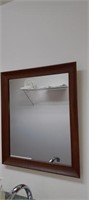Framed mirror &remaining items laundry room