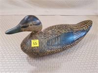 Handpainted Antique Duck Decoy w/ Glass Eyes