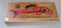 Northwest Alder-Smoked Salmon Fillet Wood Box