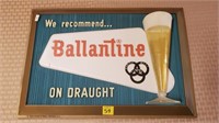 Vintage Ballatine Beer Advertising Sign