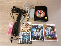 Nintendo Wii, Cords, Games, Controllers