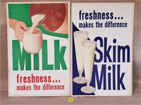 Skim Milk & Vintage Milk Advertising Posters
