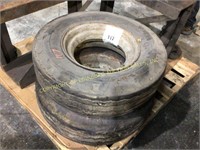 (2) 14.5 trailer wheels and tires
