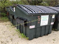 (3) 6 yard poly Front load dumpsters
