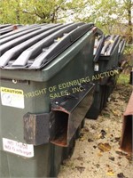 (3)  6 yard poly front mount dumpsters