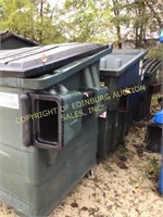 (4) 6 yard frontload poly dumpsters