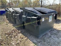 (4) 6 yard frontload poly dumpsters