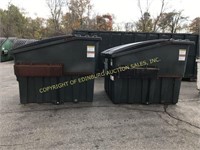 (2) 6 yard poly Front load dumpsters