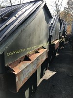 (5) 8 yd poly front load dumpsters