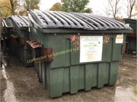 (2) 6yd and (3) 4 yd Front load Poly dumpsters