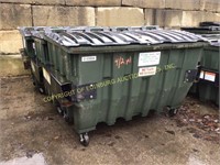 (4) 2yd poly front load dumpsters