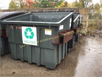 (5) 4yard poly front load dumpsters