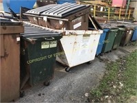 (20) mixed REAR load steel dumpsters