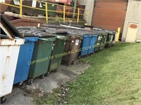 (20) mixed REAR load steel dumpsters