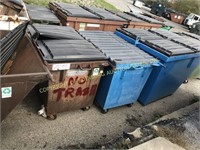 (13) mixed REAR load steel dumpsters