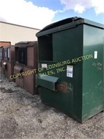 (5) 8yd steel front load dumpsters