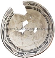 Quartered Alternating Rim Design Mimbres Bowl