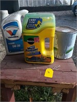 oil weed killer and paint lot