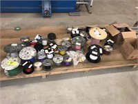 Skid of assorted spools of cable & wiring - No