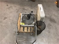 Box fans, trash can, storage rack - No Shipping
