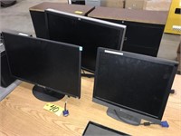 (3) Computer monitors - No Shipping