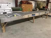 Aluminum Top Workbench, 42" X 17' Long - No