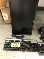 Computer monitor, keyboard, & mouse - No Shipping