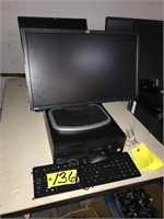 Computer monitor, keyboard, & mouse - No Shipping