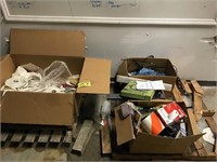 Skid of office ssupplies, cords, tape, misc - No