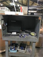 Portable shop work station, contents & computer