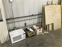 Microwave & boxes of misc - No Shipping