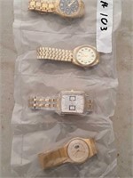4 mens gold watches