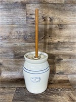 Hand Turned Marshall Pottery NO 2 Butter Churn