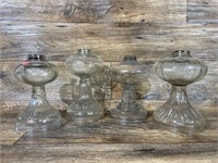 (4) Vintage Oil Lamps