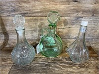 3 Vintage Liquor Decanters