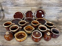 Brown Drip Plates/Mugs/Canisters/Bowls