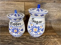 Coffee & Sugar Cannisters (Made in Japan)