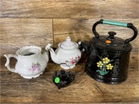 4 Teapots (Including McCoy)