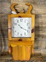 Battery Operated Wooden Wall Clock