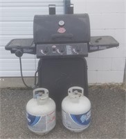 Chr-Griller Propane BBQ Grill w/ 2 Propane Bottles