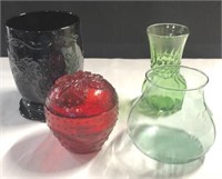 Assorted Glass dishes & Vases Longaberger &