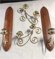Assorted Wall candle holders Home Interiors