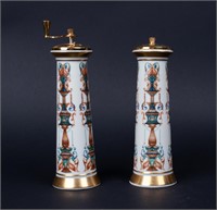 Vintage Lenox "Lido" Pattern Salt & Pepper Mill Se