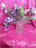 Cystal Basket with flowers