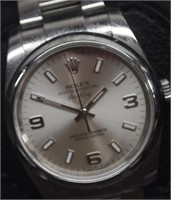 Rolex Stainless Air King Watch/Wolf Case