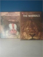 2 animal books the mammals and The Illustrated
