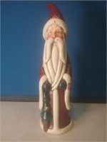 Wooden Father Christmas figure 9 in tall