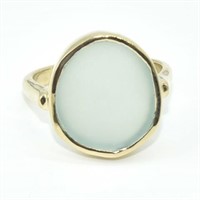 Gold plated Silver Chalcedony(4.5ct) Gold Rhodium