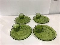 Retro green dish set